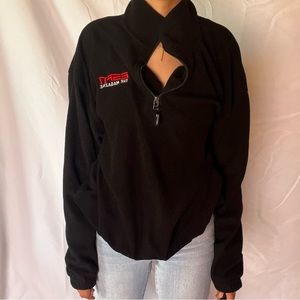 Vintage Black ESPN 1/4 Sweater